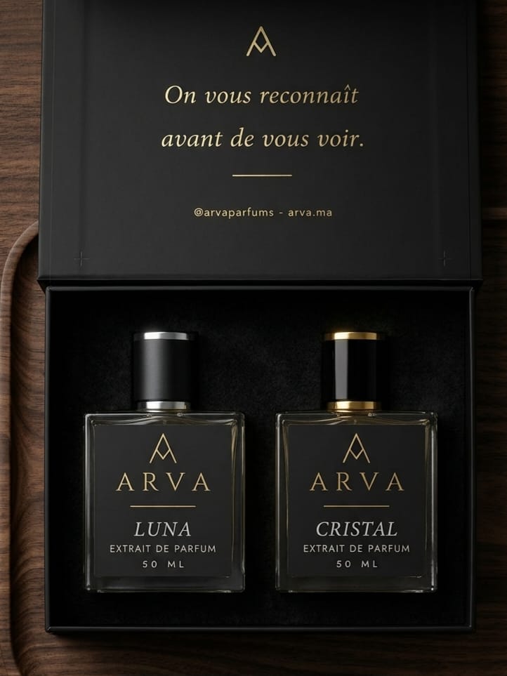Pack Homme ARVA — ATLAS flacon or, vue rapprochée